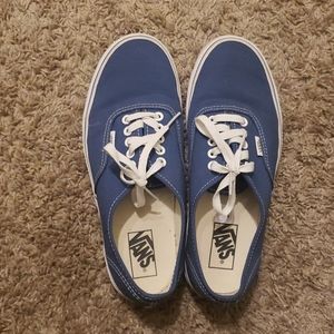 Vans blue canvas authentic sneakers